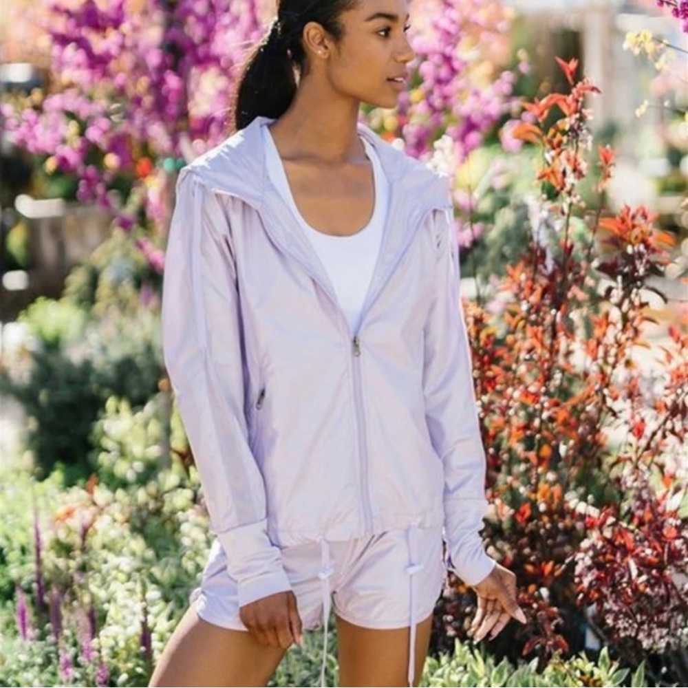 ZYIA Lilac Shine Bomber Jacket